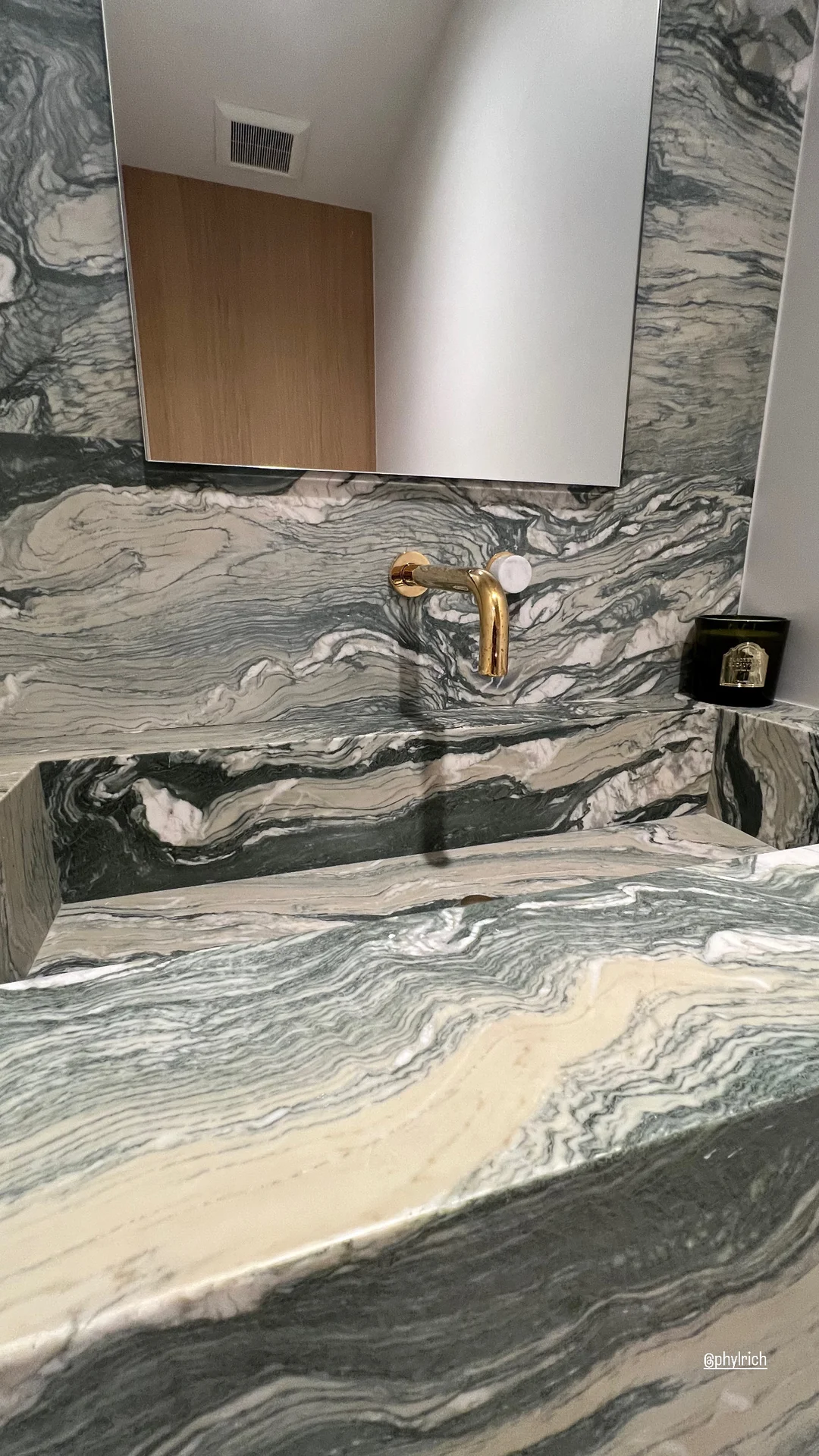 Luxurious modern bathroom with elegant fixtures